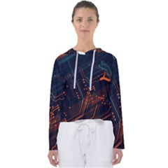 Abstract Colorful Circuit Women s Slouchy Sweat by Bakwanart