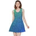 Blue And Green Circuit Board Wallpaper Circuit Board Sketch Inside Out Reversible Sleeveless Dress View1