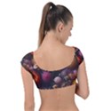 Flowers Petals Blossoms Art Flora Cap Sleeve Ring Bikini Top View2