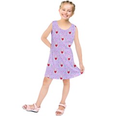 Easter Easter Bunny Hearts Seamless Tile Cute Kids  Tunic Dress by 99art