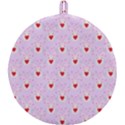 Easter Easter Bunny Hearts Seamless Tile Cute Round Trivet View2