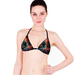 Forest Autumn Fall Painting Bikini Top by 99art