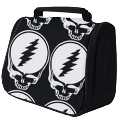 Black And White Deadhead Grateful Dead Steal Your Face Pattern Full Print Travel Pouch (big) by 99art