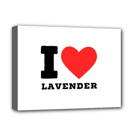 I Love Lavender Deluxe Canvas 16  X 12  (stretched)  by ilovewhateva