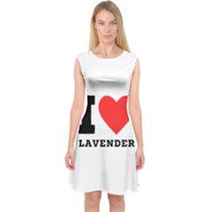 I Love Lavender Capsleeve Midi Dress by ilovewhateva