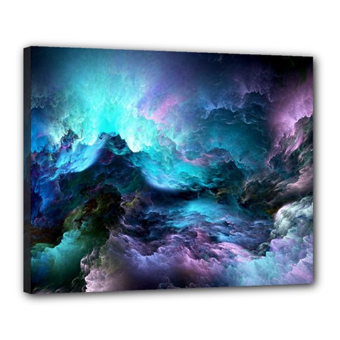 Abstract Graphics Nebula Psychedelic Space Canvas 20  X 16  (stretched) by 99art