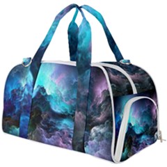 Abstract Graphics Nebula Psychedelic Space Burner Gym Duffel Bag by 99art