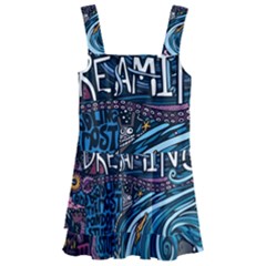 Graffiti Art Psychedelic Art Graphic Design Modern Art Kids  Layered Skirt Swimsuit by 99art