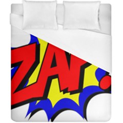 Zap Comic Book Fight Duvet Cover (california King Size) by 99art