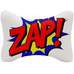 Zap Comic Book Fight Seat Head Rest Cushion by 99art