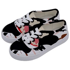 Bat Broom Broomstick Kids  Classic Low Top Sneakers by 99art