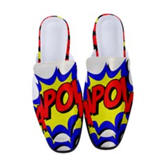 Kapow-comic-comic-book-fight Women s Classic Backless Heels by 99art