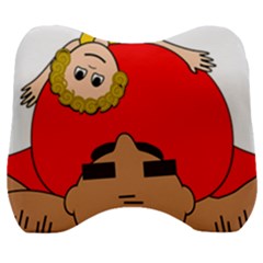 Comic-characters-grandfather Velour Head Support Cushion by 99art