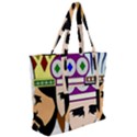 Comic-characters-eastern-magi-sages Zip Up Canvas Bag View2