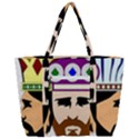 Comic-characters-eastern-magi-sages Zip Up Canvas Bag View3