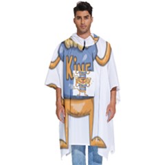 Animation-lion-animals-king-cool Men s Hooded Rain Ponchos by 99art