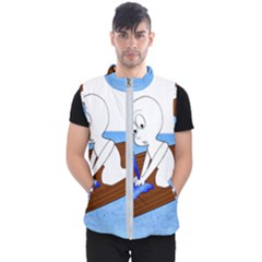 Spirit-boat-funny-comic-graphic Men s Puffer Vest by 99art