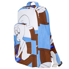 Spirit-boat-funny-comic-graphic Double Compartment Backpack by 99art