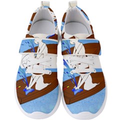 Spirit-boat-funny-comic-graphic Men s Velcro Strap Shoes by 99art