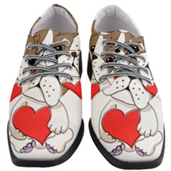 Animation-dog-cute-animate-comic Women Heeled Oxford Shoes by 99art