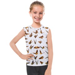 Butterfly Butterflies Insect Swarm Kids  Mesh Tank Top by 99art