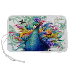 Bird-peafowl-painting-drawing-feather-birds Pen Storage Case (s) by 99art