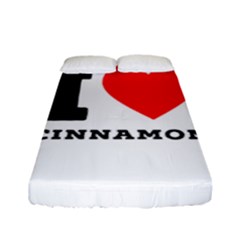 I Love Cinnamon  Fitted Sheet (full/ Double Size) by ilovewhateva