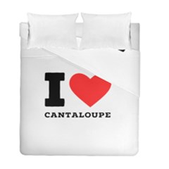 I Love Cantaloupe  Duvet Cover Double Side (full/ Double Size) by ilovewhateva