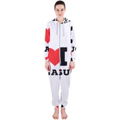 I Love Sugar  Hooded Jumpsuit (ladies) by ilovewhateva