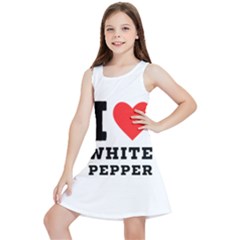 I Love White Pepper Kids  Lightweight Sleeveless Dress by ilovewhateva