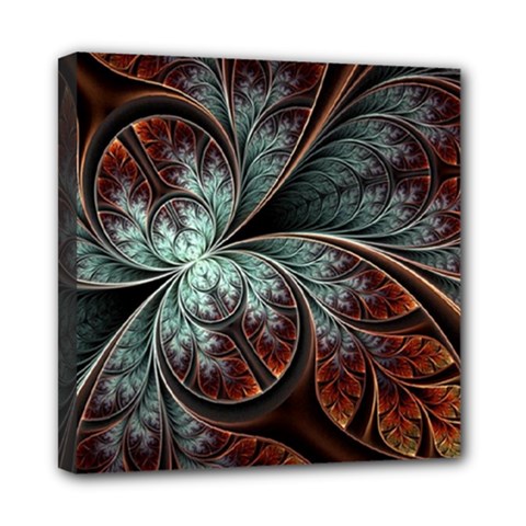 Abstract Pattern Design Art Wallpaper Tracery Texture Mini Canvas 8  X 8  (stretched) by danenraven