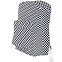 Black And White Checkerboard Background Board Checker Full Print Backpack View3