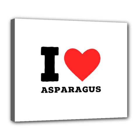 I Love Asparagus  Deluxe Canvas 24  X 20  (stretched) by ilovewhateva