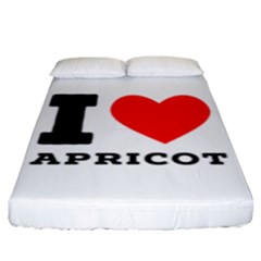 I Love Apricot  Fitted Sheet (king Size) by ilovewhateva