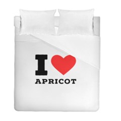 I Love Apricot  Duvet Cover Double Side (full/ Double Size) by ilovewhateva