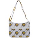 Lion Heads Pattern Design Doodle Zip Up Shoulder Bag View3