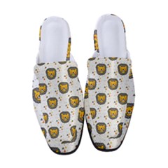 Lion Heads Pattern Design Doodle Women s Classic Backless Heels by Cowasu