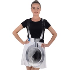 Washing Machines Home Electronic Velvet Suspender Skater Skirt by Cowasu