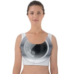 Washing Machines Home Electronic Velvet Crop Top by Cowasu