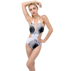 Washing Machines Home Electronic Plunging Cut Out Swimsuit by Cowasu