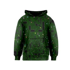 Circuit Board Conductor Tracks Kids  Pullover Hoodie by Cowasu