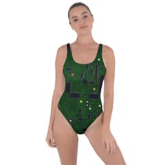 Circuit Board Conductor Tracks Bring Sexy Back Swimsuit by Cowasu