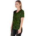 Circuit Board Conductor Tracks Women s V-Neck Scrub Top View2