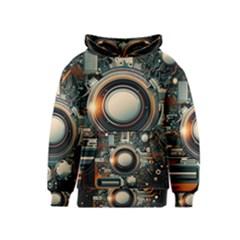 Illustrations Technology Robot Internet Processor Kids  Pullover Hoodie by Cowasu