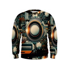 Illustrations Technology Robot Internet Processor Kids  Sweatshirt by Cowasu