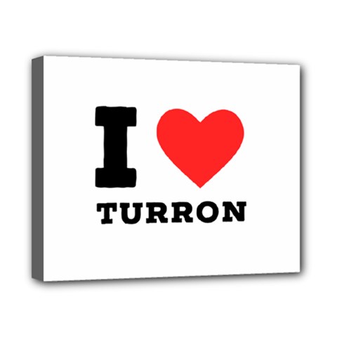 I Love Turron  Canvas 10  X 8  (stretched) by ilovewhateva