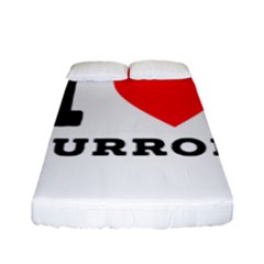 I Love Turron  Fitted Sheet (full/ Double Size) by ilovewhateva