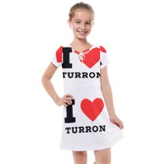 I Love Turron  Kids  Cross Web Dress by ilovewhateva