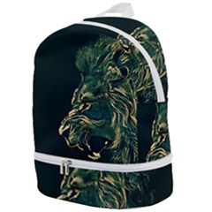 Angry Male Lion Zip Bottom Backpack by Cowasu