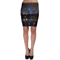 New York Night Central Park Skyscrapers Skyline Bodycon Skirt by Cowasu